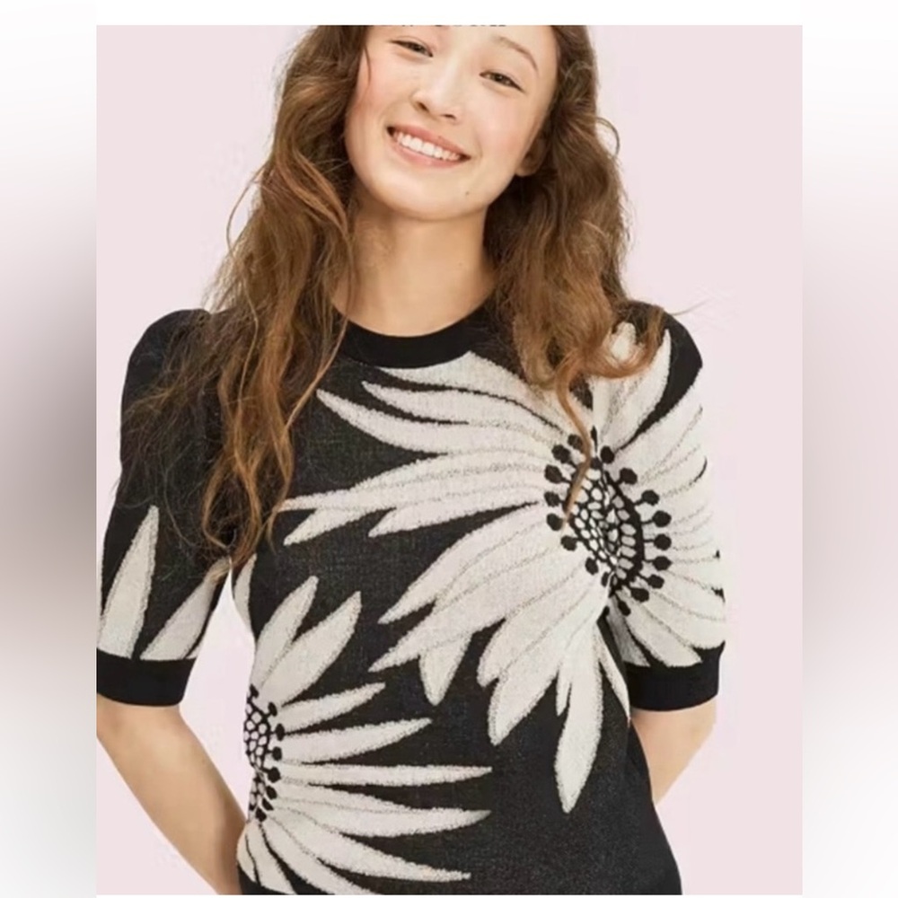 Kate Spade Black and White Knit Sweater